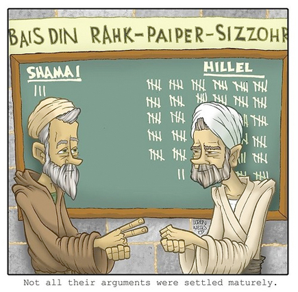 http://lorenwellsart.com/img/Hillel%20and%20Shamai.jpg